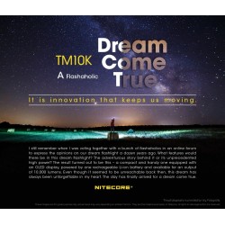 Lanterna Nitecore TM10K de 10 000 Lumens Lanterna Nitecore TM10K de 10 000 Lumens