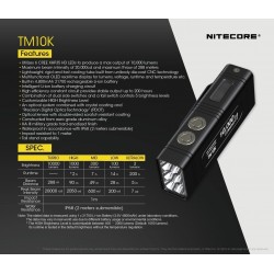 Lanterna Nitecore TM10K de 10 000 Lumens Lanterna Nitecore TM10K de 10 000 Lumens