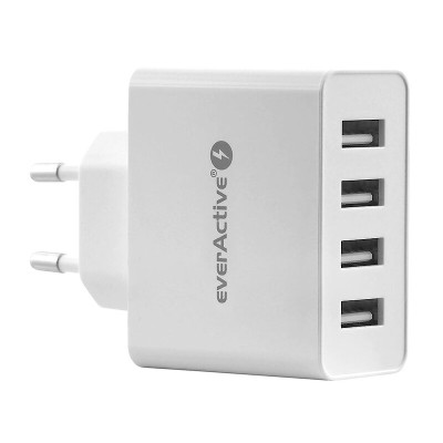 Carregador EverActive SC-400 220v de 4 portas USB Carregador EverActive SC-400 220v de 4 portas USB