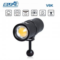 Lanterna mergulho Scubalamp V6K de 12000 lumens Lanterna mergulho Scubalamp V6K de 12000 lumens