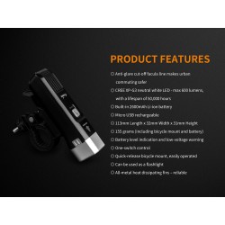 Fenix BC25R de 600 lumens Fenix BC25R de 600 lumens